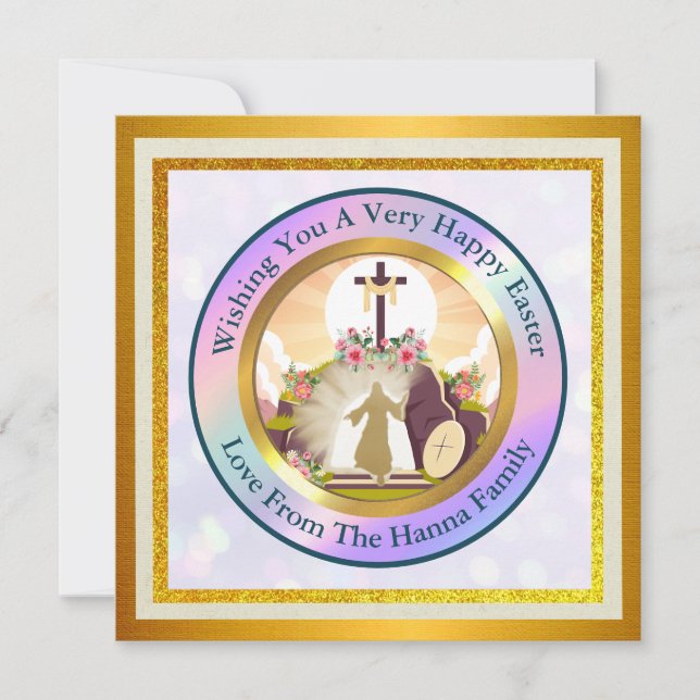 Eu sou a ressurreição e a vida cartão postal (Frente)