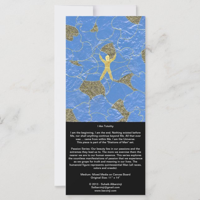 Eu sou a Totalidade e todas as coisas se separam (Frente)