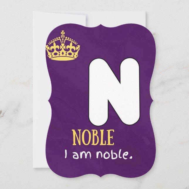 EU SOU ALFABETO NO CARTÃO DE AFIRMAÇÃO PARA CRIANÇ (Frente)