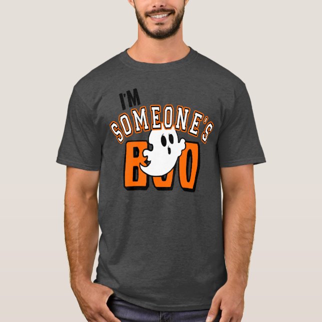 Eu sou alguém camisa do Dia das Bruxas do fantasma (Frente)