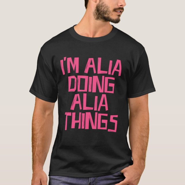 Eu sou Alia fazendo coisas de Alia Pullover Hoodie (Frente)