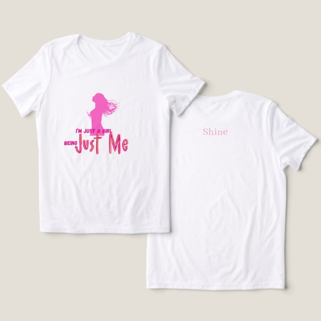 Eu Sou Apenas Garota (Design Frente e Verso)