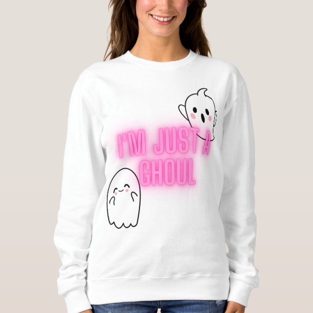 "Eu sou apenas um ghoul" Camiseta feminina - Chic  (Frente)