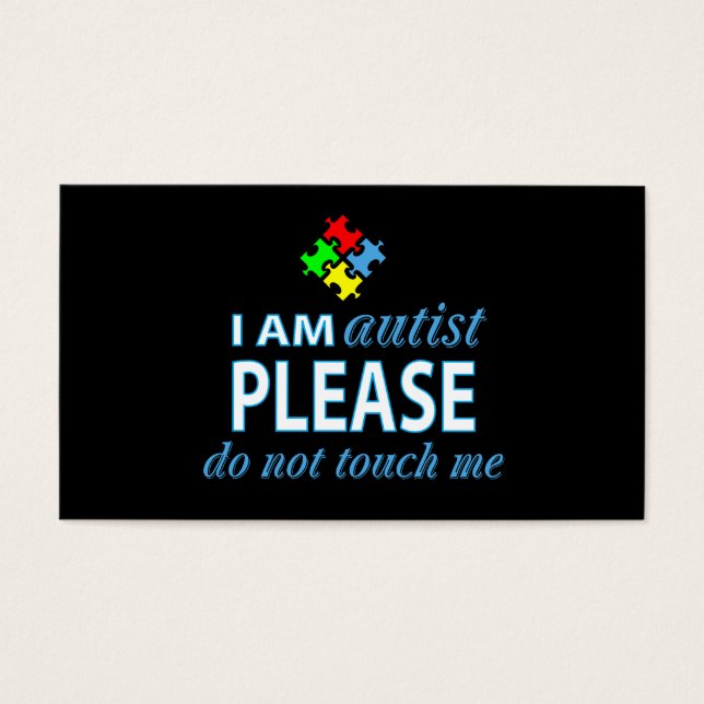 Eu sou autista (Frente)
