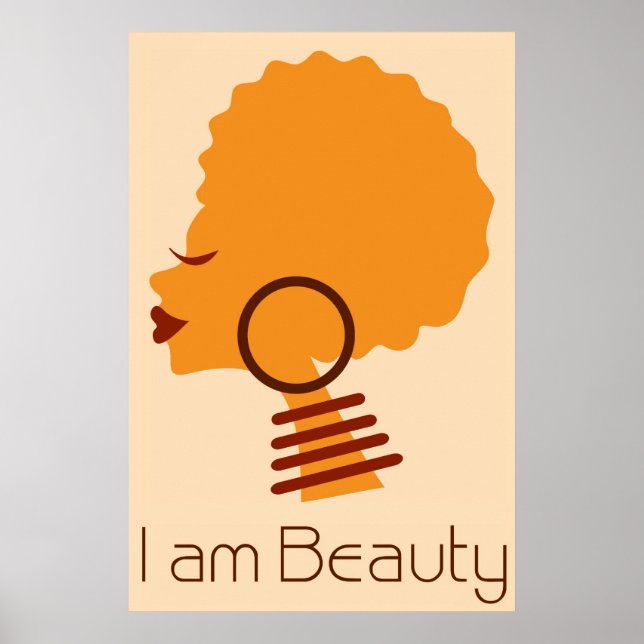 Eu sou Beauty Natural Hair Poster (Frente)