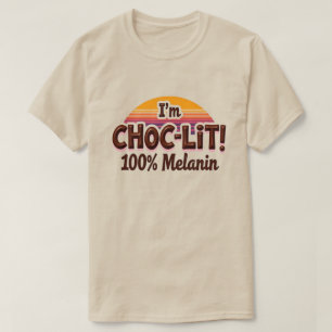 Eu sou Camisa Choc-Lit Melanin T (Camisa de Chocol