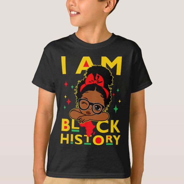 Eu Sou Camisa De História Negra Para Crianças Meni (Frente)