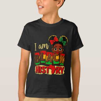 Eu Sou Camisa do História Negra Para Meninas Crian