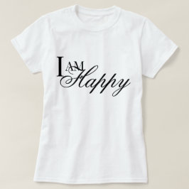 Eu sou camiseta de oração metta de afirmação feliz