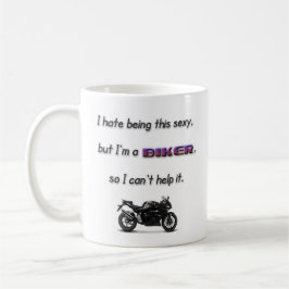 "Eu sou caneca de café de um MOTOCICLISTA"