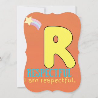 EU SOU CARTÃO DE AFIRMAÇÃO POSITIVA DO ALFABETO R