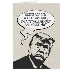 "Eu sou cartão de aniversário de Donald Trump de