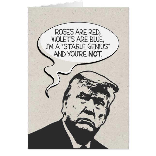 "Eu sou cartão de aniversário de Donald Trump de (Frente)