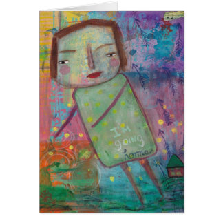 Eu sou cartão vazio Home indo