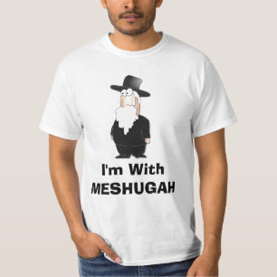 Eu sou com MESHUGAH - camisa engraçada do rabino