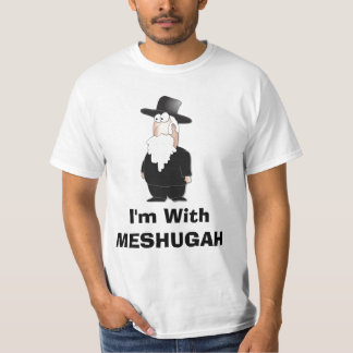 Eu sou com MESHUGAH - camisa engraçada do rabino