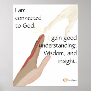 Eu sou conectado ao deus; Eu ganho bons… posters