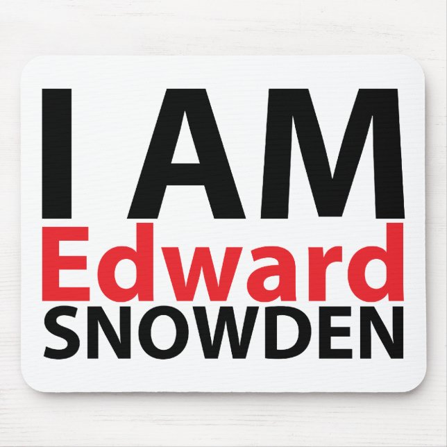Eu sou Edward Snowden Mousepad (Frente)