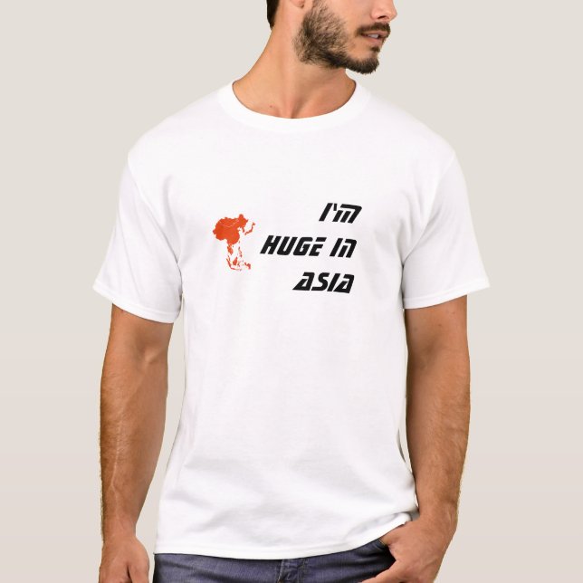 eu sou enorme na camisa de Ásia (Frente)