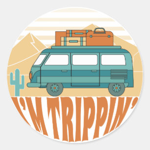 Eu sou etiqueta da viagem por estrada do viagem de