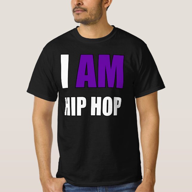 "EU SOU HIP HOP" LETRA ROXA TOP (Frente)