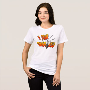 Eu sou inspirado em cartoon mulheres camiseta