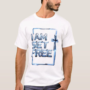 Eu Sou Libertado – Camiseta Cruz Metálica