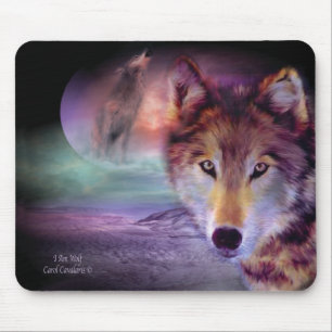 Eu sou lobo Mousepad