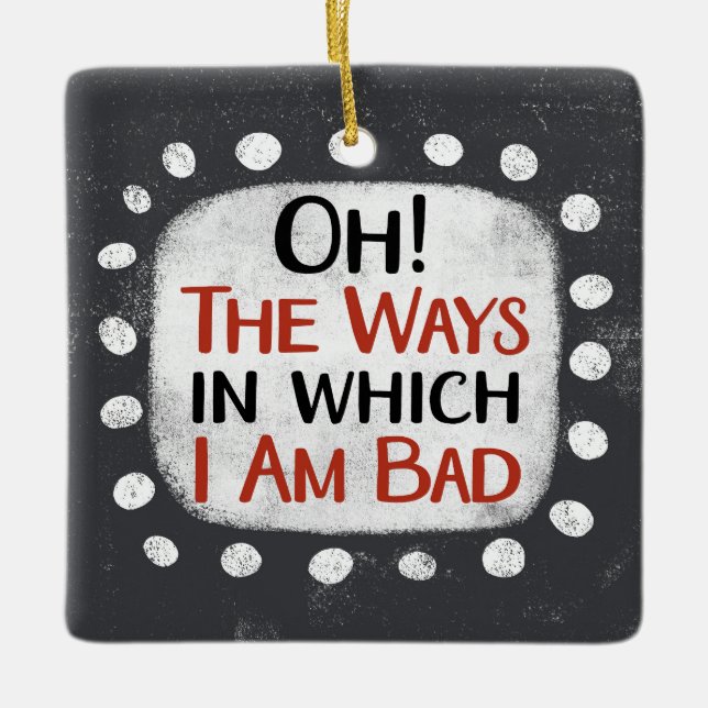 Eu sou mau ornamento (Frente)