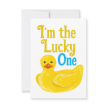 Eu sou o Cartões de agradecimentos Sortudo