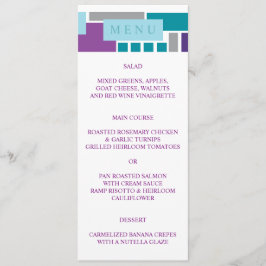 Eu sou o meu querido Cartão de Menu de Casamento