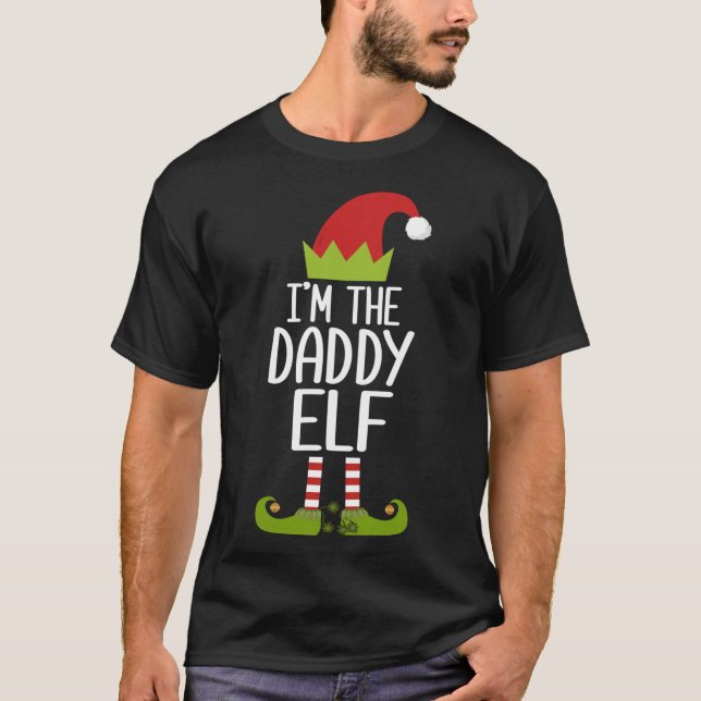 Eu sou o Pai Elf que combina com a camisa da famíl (Frente)
