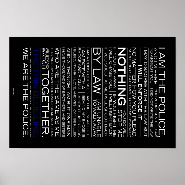 Eu Sou O Poster Da Polícia (Frente)