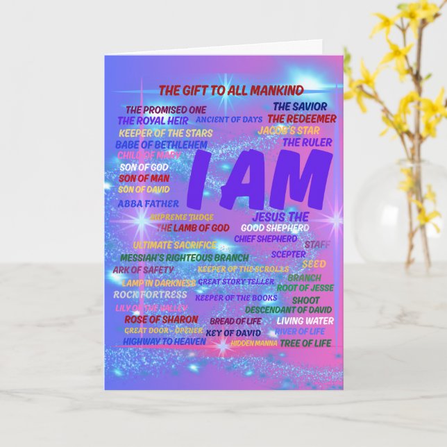 Eu Sou O Presente Para Todos Os Cartões De Saudaçã (Flor Amarela)