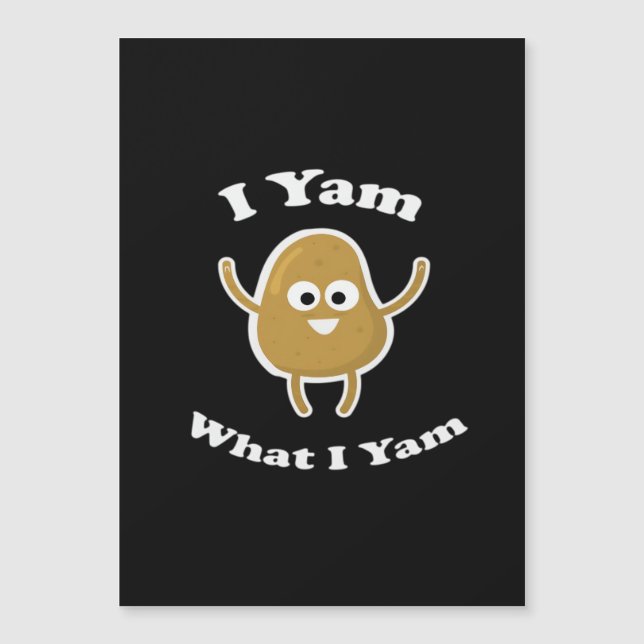 Eu Sou O Que Eu Sou Funny Batata Doce Dia de Ação  (Frente)