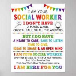 Eu Sou O Seu Poster Do Trabalhador Social Da Escol