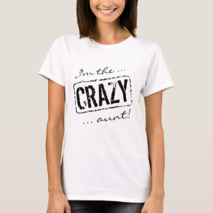 Eu sou o T branco louco da camisa da tia t