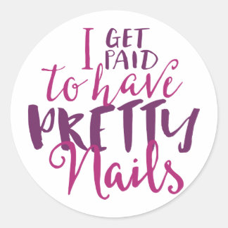 Eu Sou Pago Para Ter Bonito Unhas 20 Adesivos