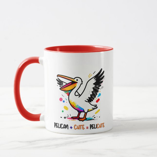 Eu Sou Pelicute – Caneca de Pelicano Fofo (Esquerda)