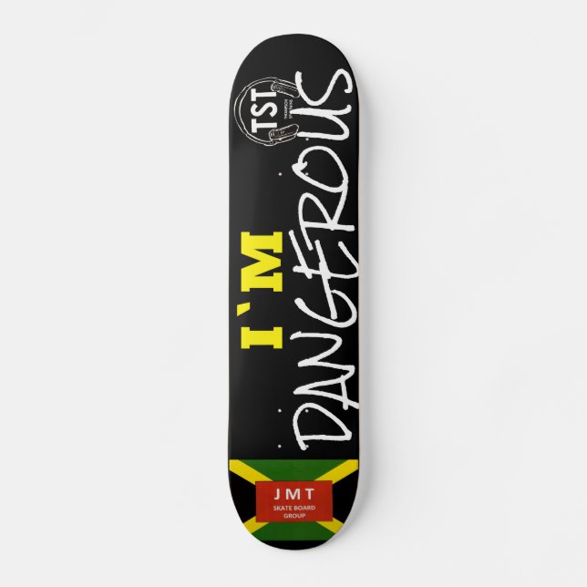 EU SOU PERIGOSO  JAM OFICIAL Skateboard (Frente)