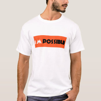 Eu sou possível uma camiseta impressa para homens 