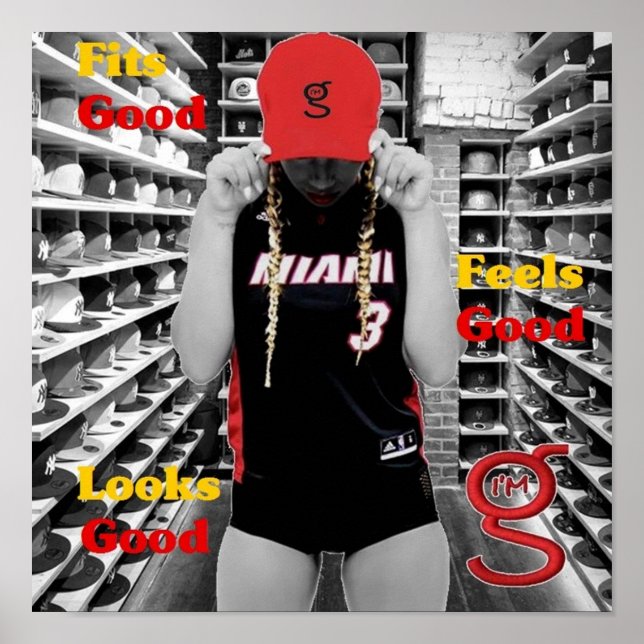 Eu sou Poster de Bonés de G (Frente)