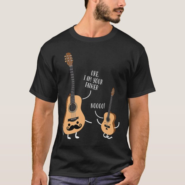Eu Sou Seu Pai T Camisa Ukulele Guitar (Frente)