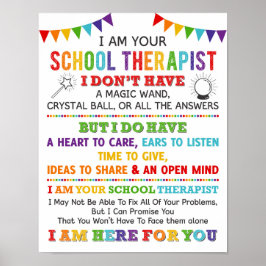 Eu Sou Seu Poster De Terapia Escolar