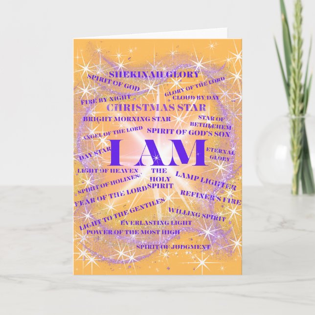 Eu sou Shekinah - Cartão de Saudação Glória (Frente)