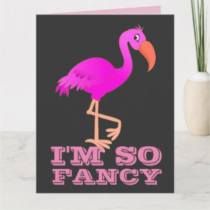 EU SOU TÃO RICO FLAMINGO OVERSIADO CARTÕES DE ANIV