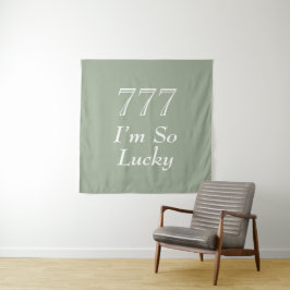 Eu Sou Tão Sortudo Tapeçaria do Número do Anjo 777
