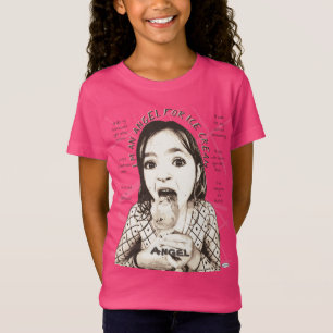 Eu sou um anjo para camiseta sorvete HAMbyWG