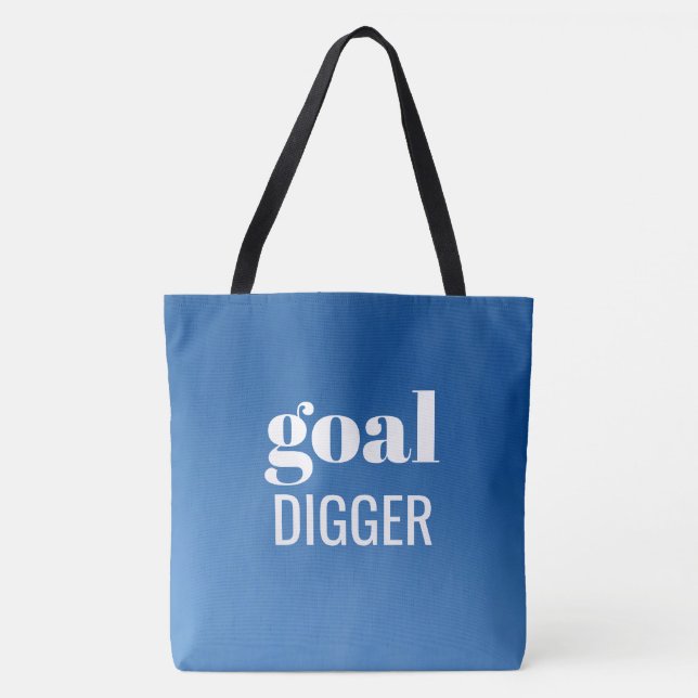 Eu sou um Bolsa de gradiente azul digger (Frente)