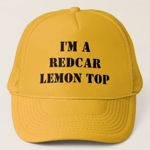 Eu sou um boné de topo da Redcar Lemon